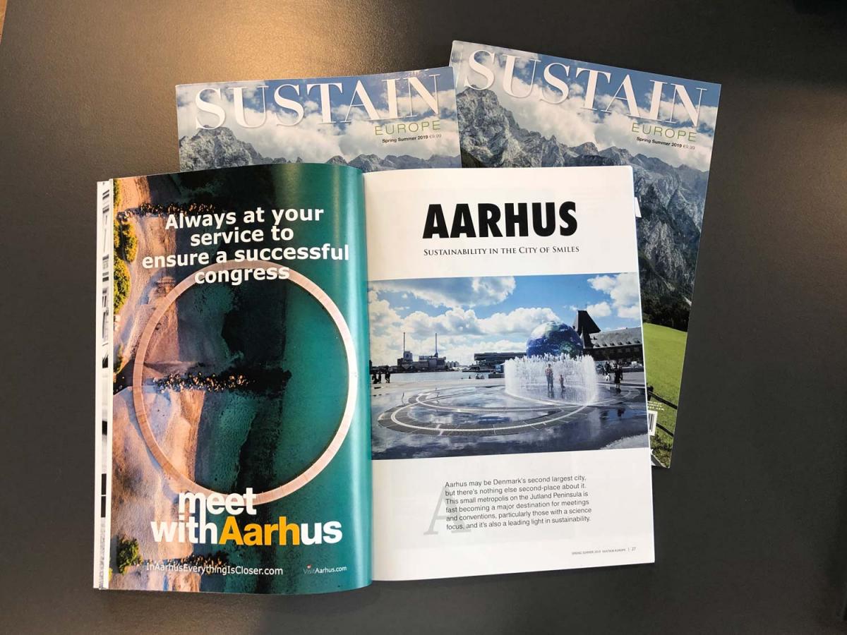 Aarhus omtales i Sustain Europe som en af verdens ledende byer inden for bæredygtighed