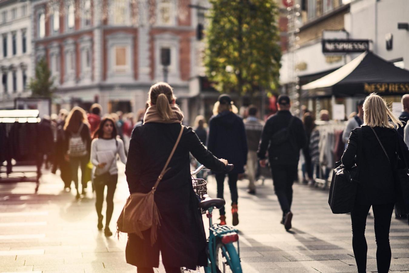 Efterårsshopping langs Strøget, Aarhus