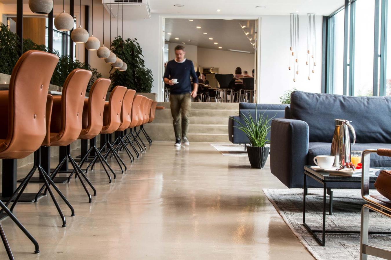 Loungeområdet på Hotel Oasia, Aarhus