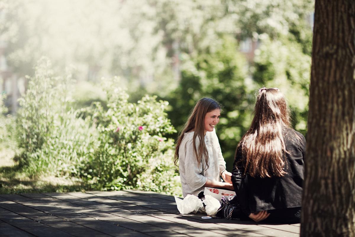 Venindehygge ved åen i Aarhus