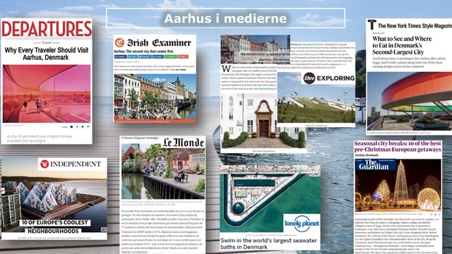 Collage af forsiderne for Aarhusomtale i 2018