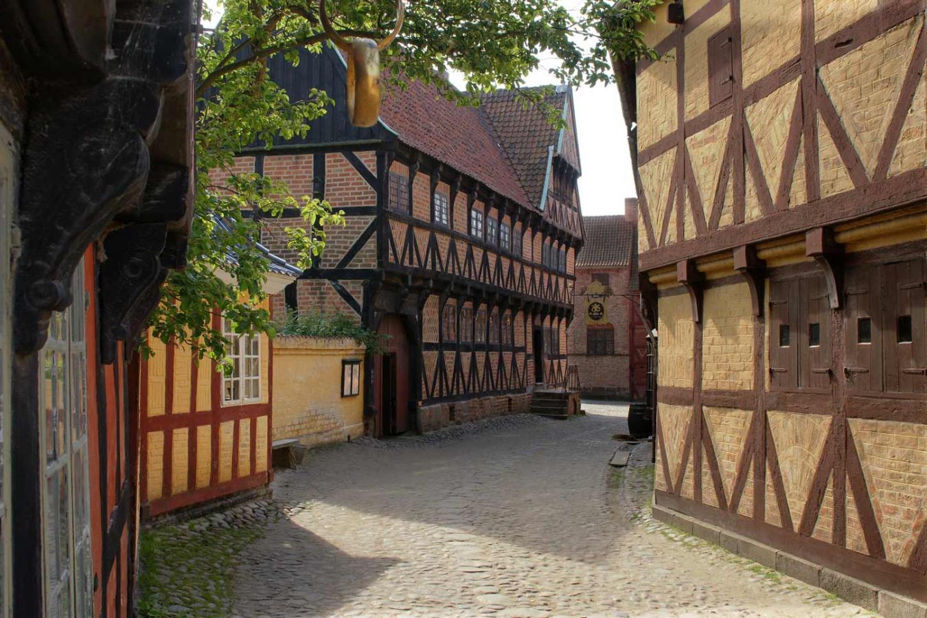 Adelgade in Den Gamle By The Old Town Museum