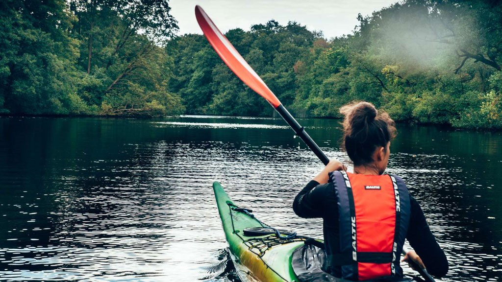Kayaking in the Lake District near Aarhus