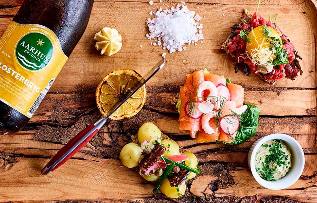 Smørrebrød at Restaurant NorR in Aarhus