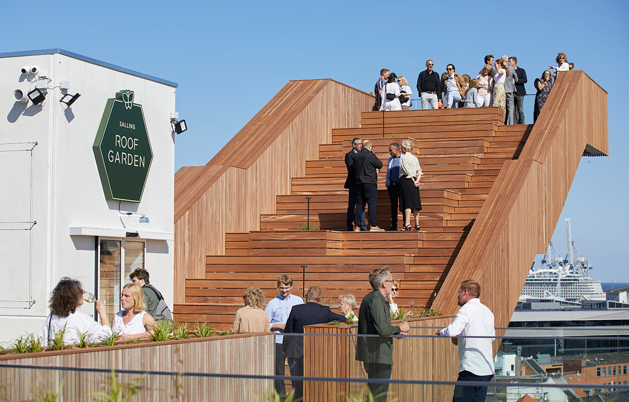 Reception at Salling ROOFGARDEN in Aarhus
