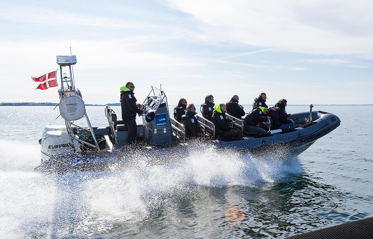 RIB boat with Aarhus SeaRangers