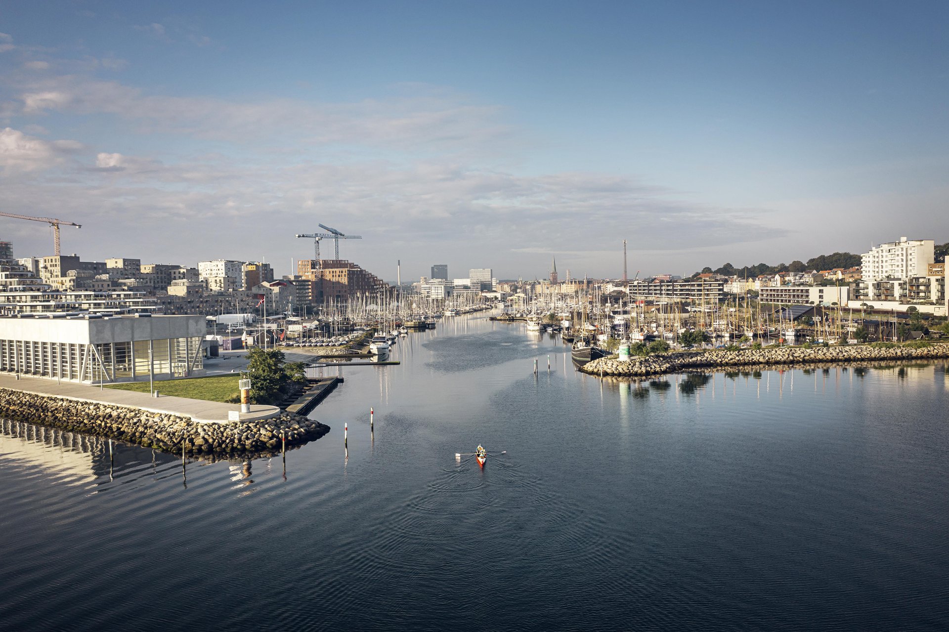 Aarhus Marina and Aarhus City