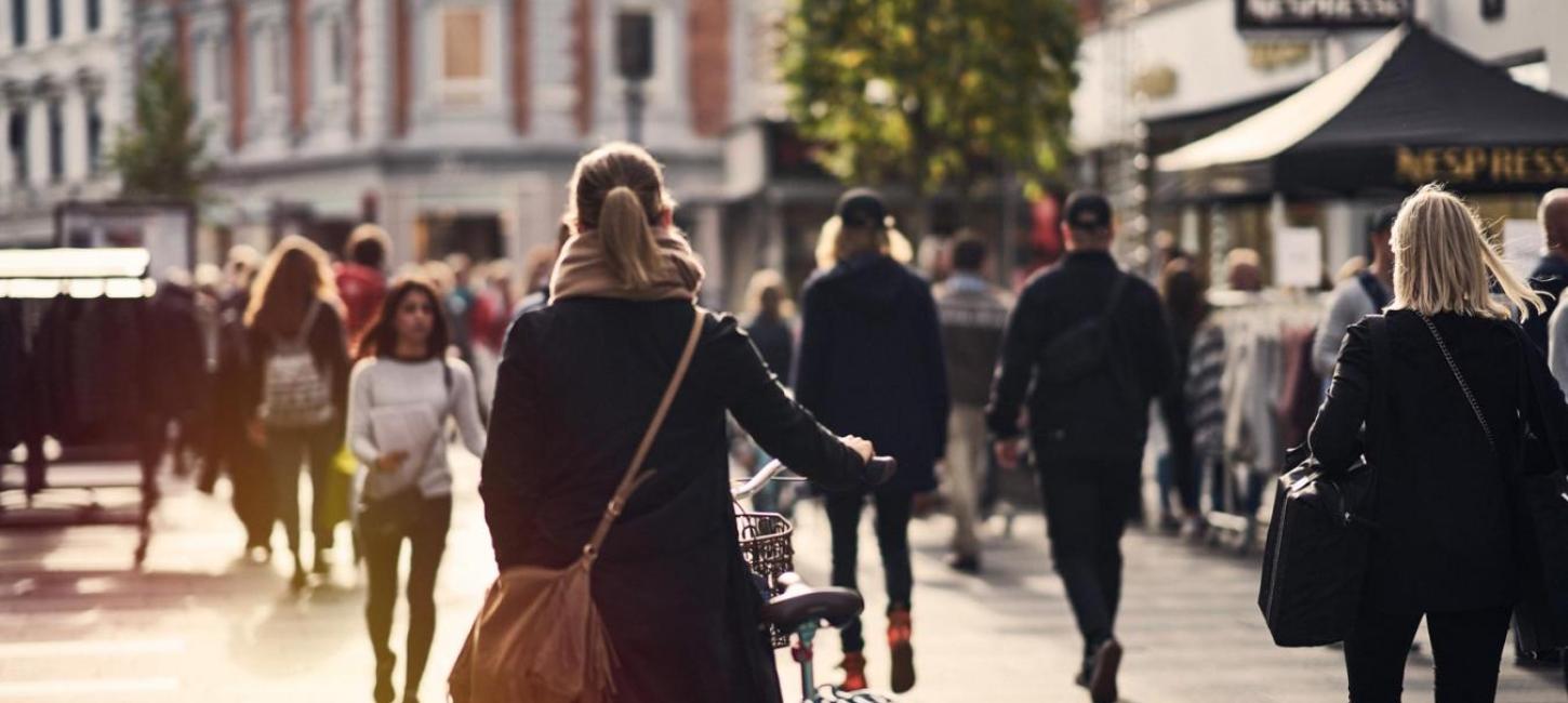 Efterårsshopping langs Strøget, Aarhus