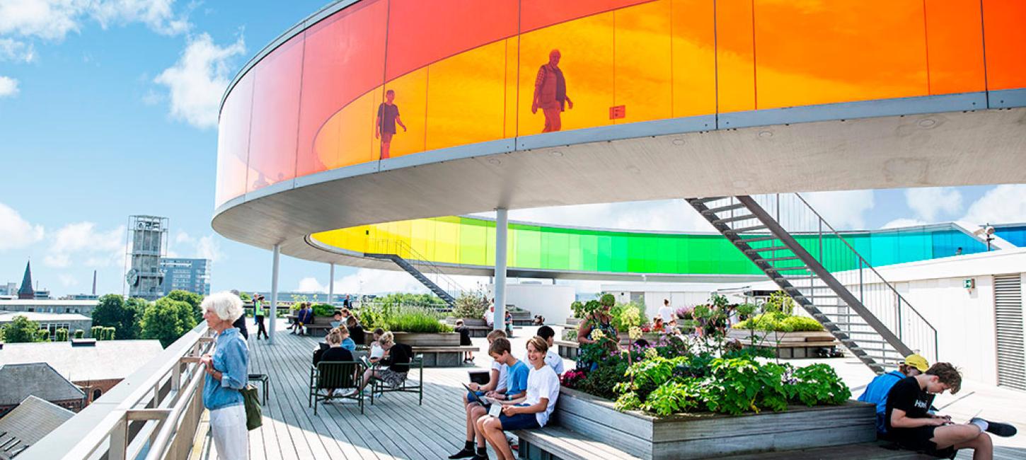 Your rainbow panorama at the top of ARoS Aarhus Art museum