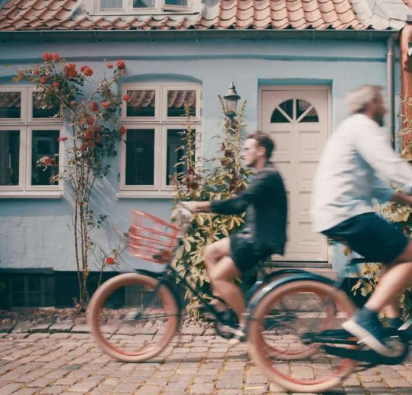 Cykltur på Møllestien en sommerdag, Aarhus