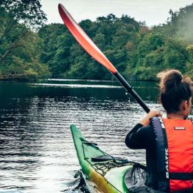 Kayaking in the Lake District near Aarhus