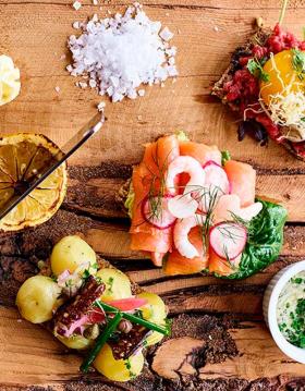 Smørrebrød at Restaurant NorR in Aarhus